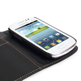 YouSave Samsung Galaxy Fame Leather Effect Wallet Case - Black 