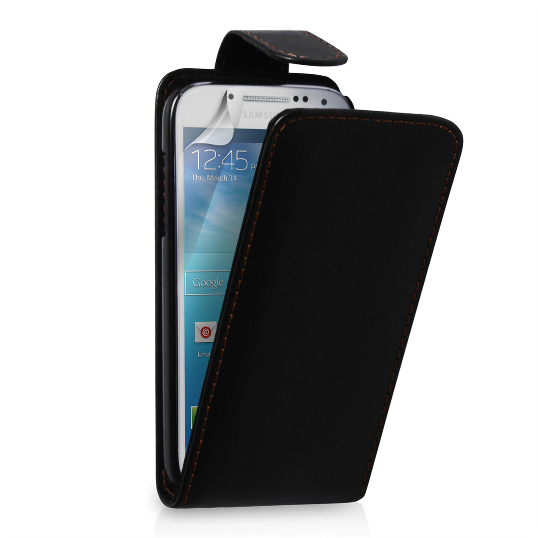 YouSave Samsung Galaxy S4 Mini Black Leather Effect Flip Case