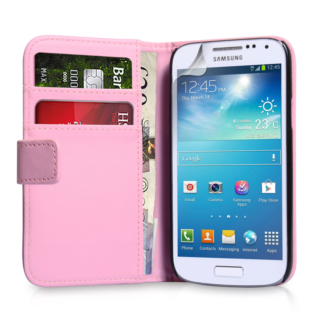 YouSave Samsung Galaxy S4 Mini Leather Effect Wallet Case - Pink