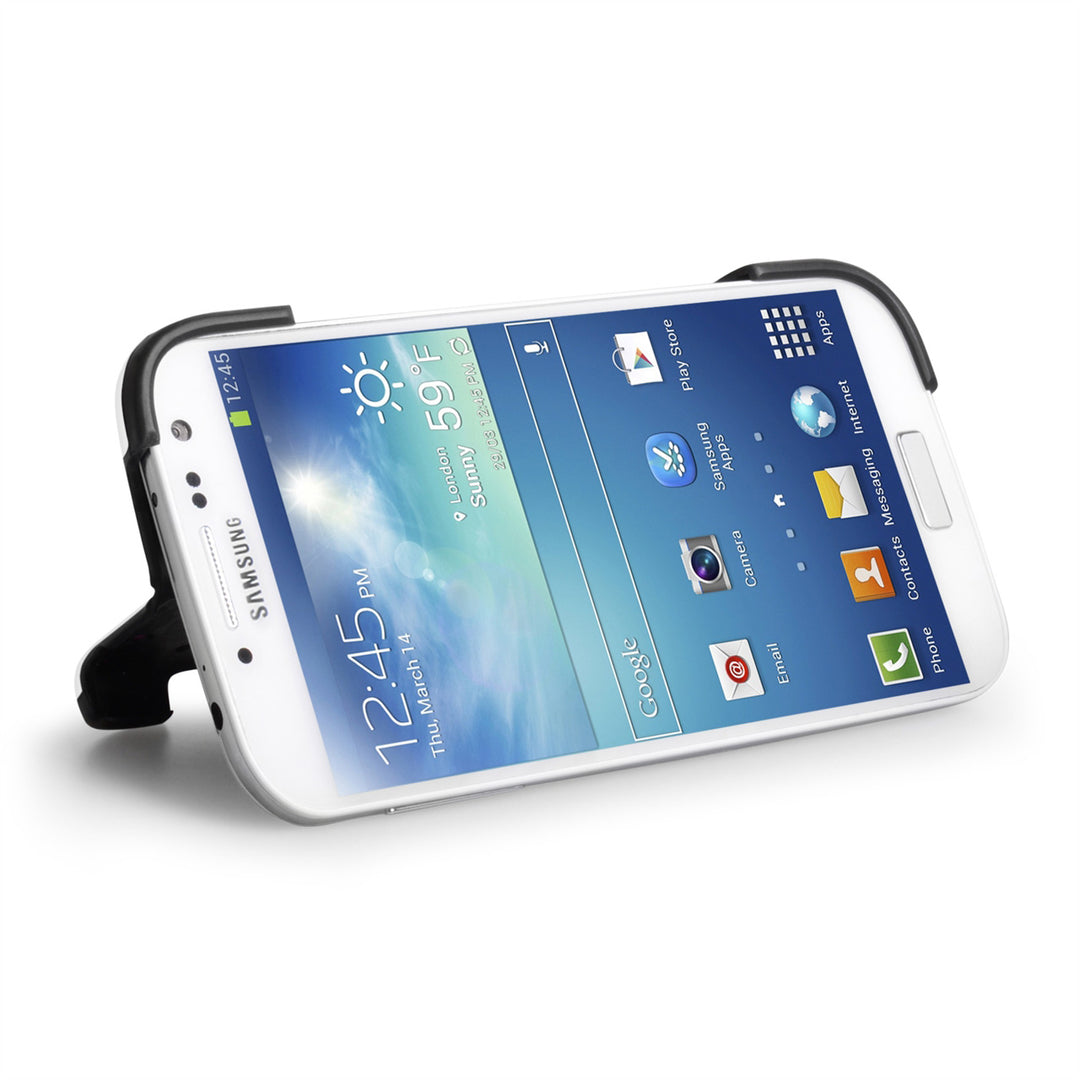 YouSave Accessories Samsung Galaxy S4 White Hard Shell Stand Case  