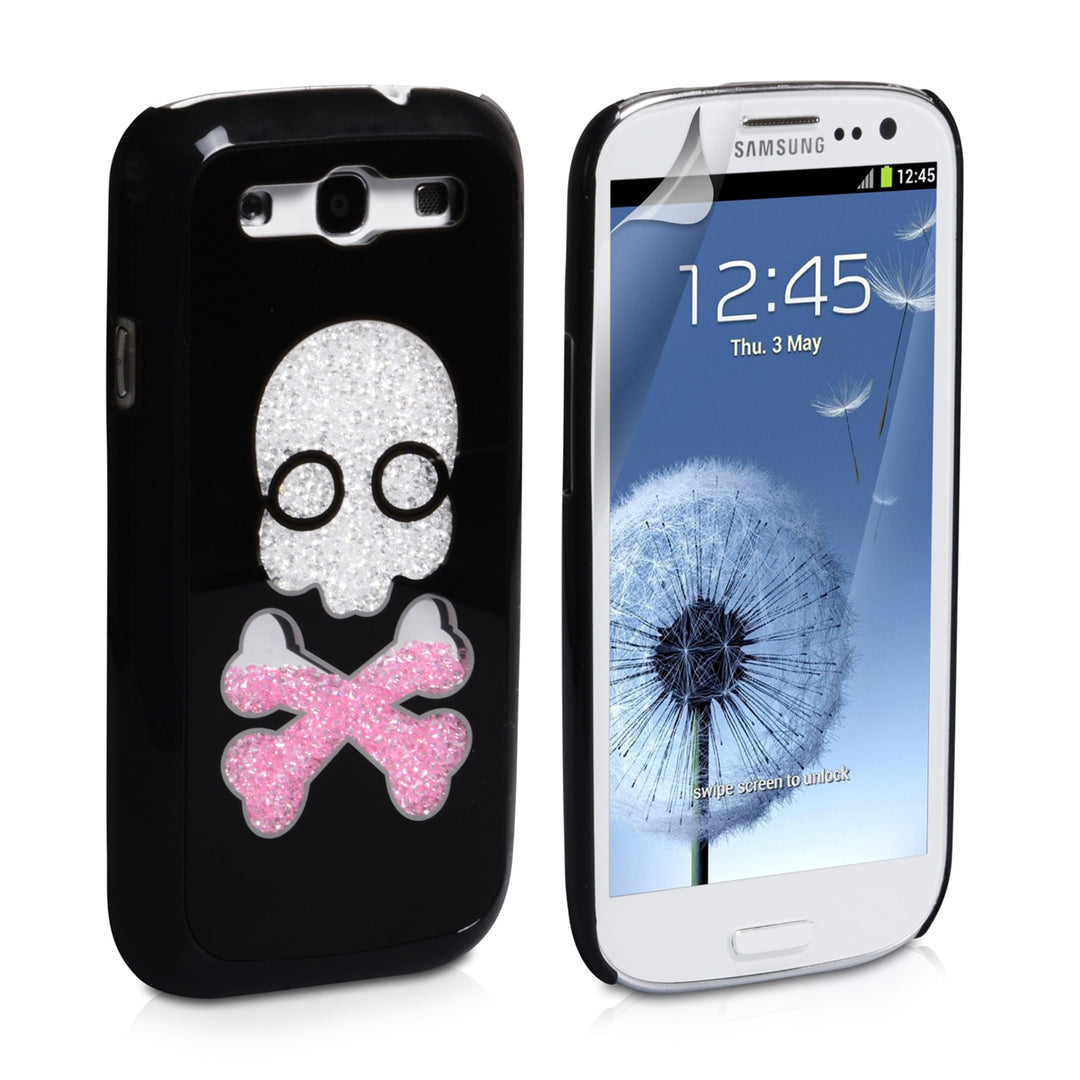 YouSave Accessories Samsung Galaxy S3 Skull Hard Case - Black