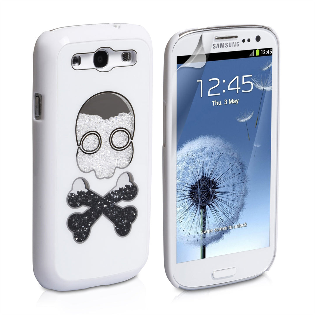 YouSave Accessories Samsung Galaxy S3 Skull Hard Case - White