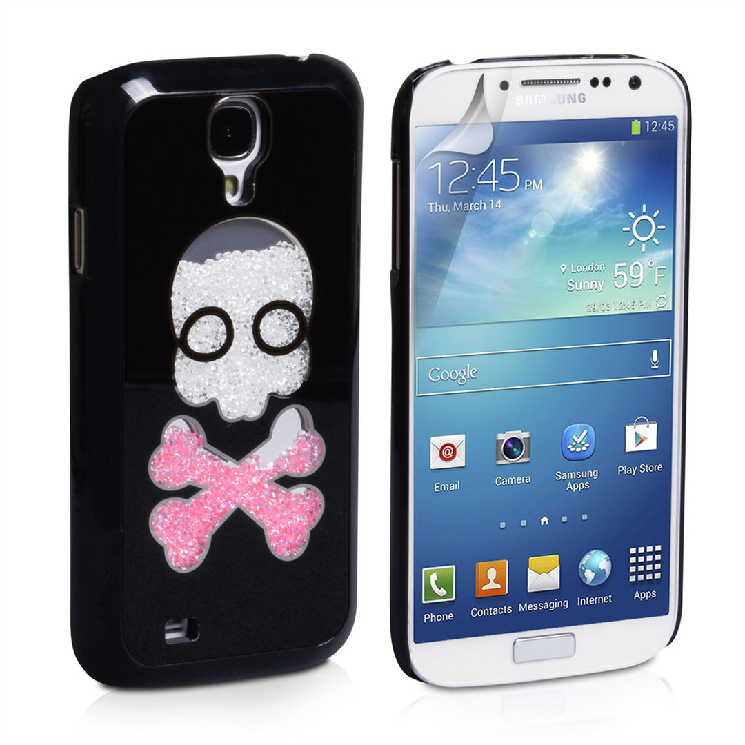 YouSave Accessories Samsung Galaxy S4 Skull Hard Case - Black