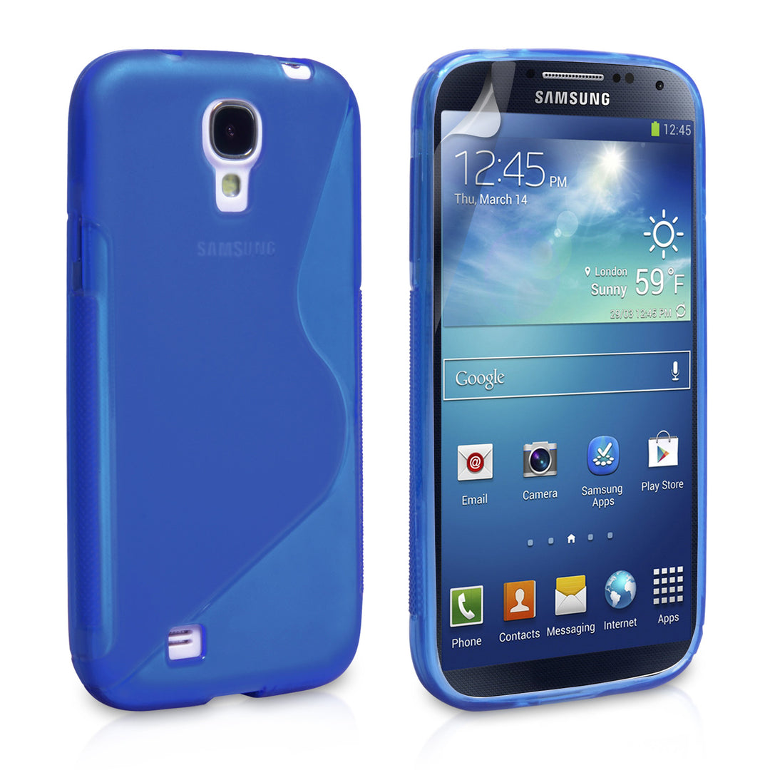 Caseflex Samsung Galaxy S5 Silicone Gel S-Line Case - Blue