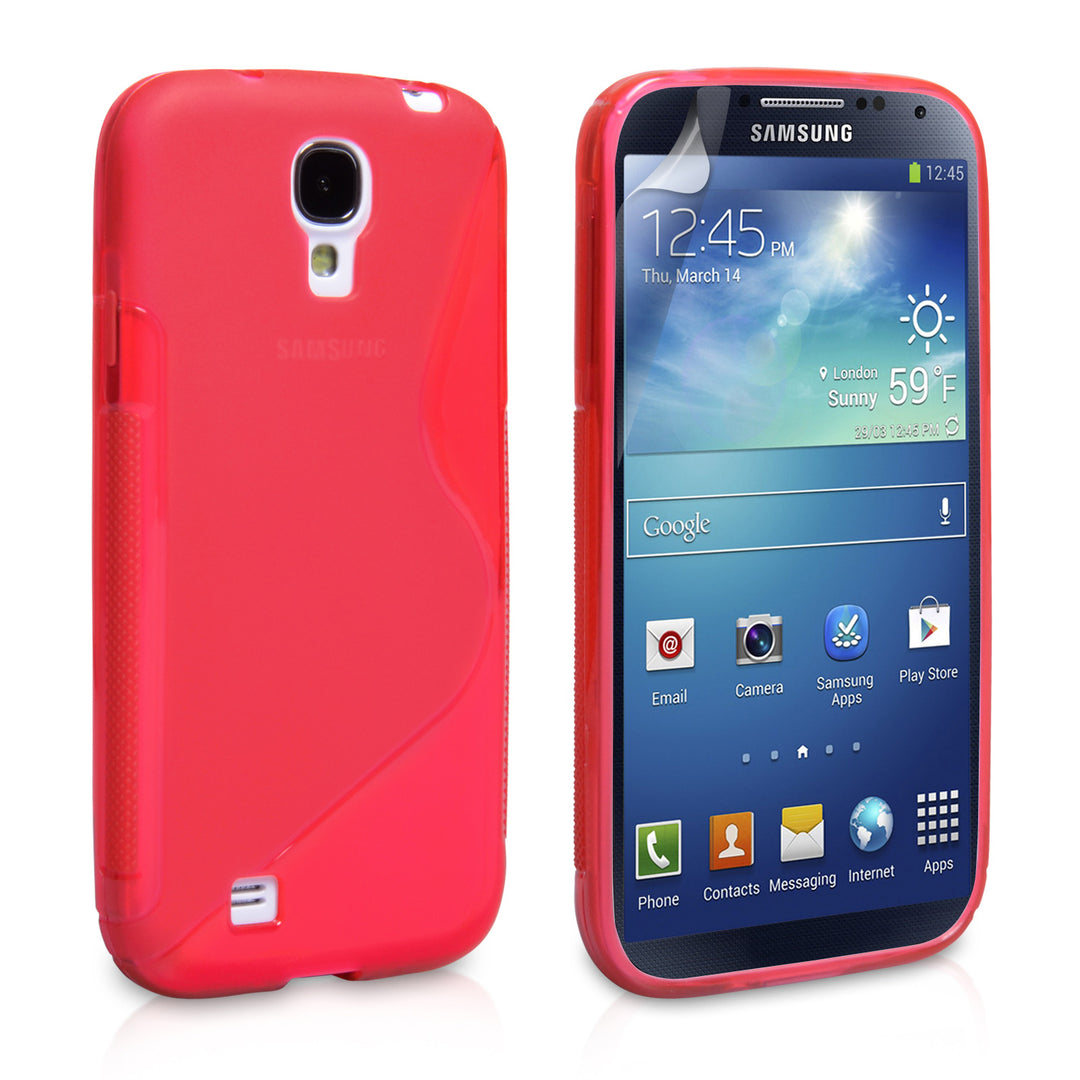 Caseflex Samsung Galaxy S5 Silicone Gel S-Line Case - Red