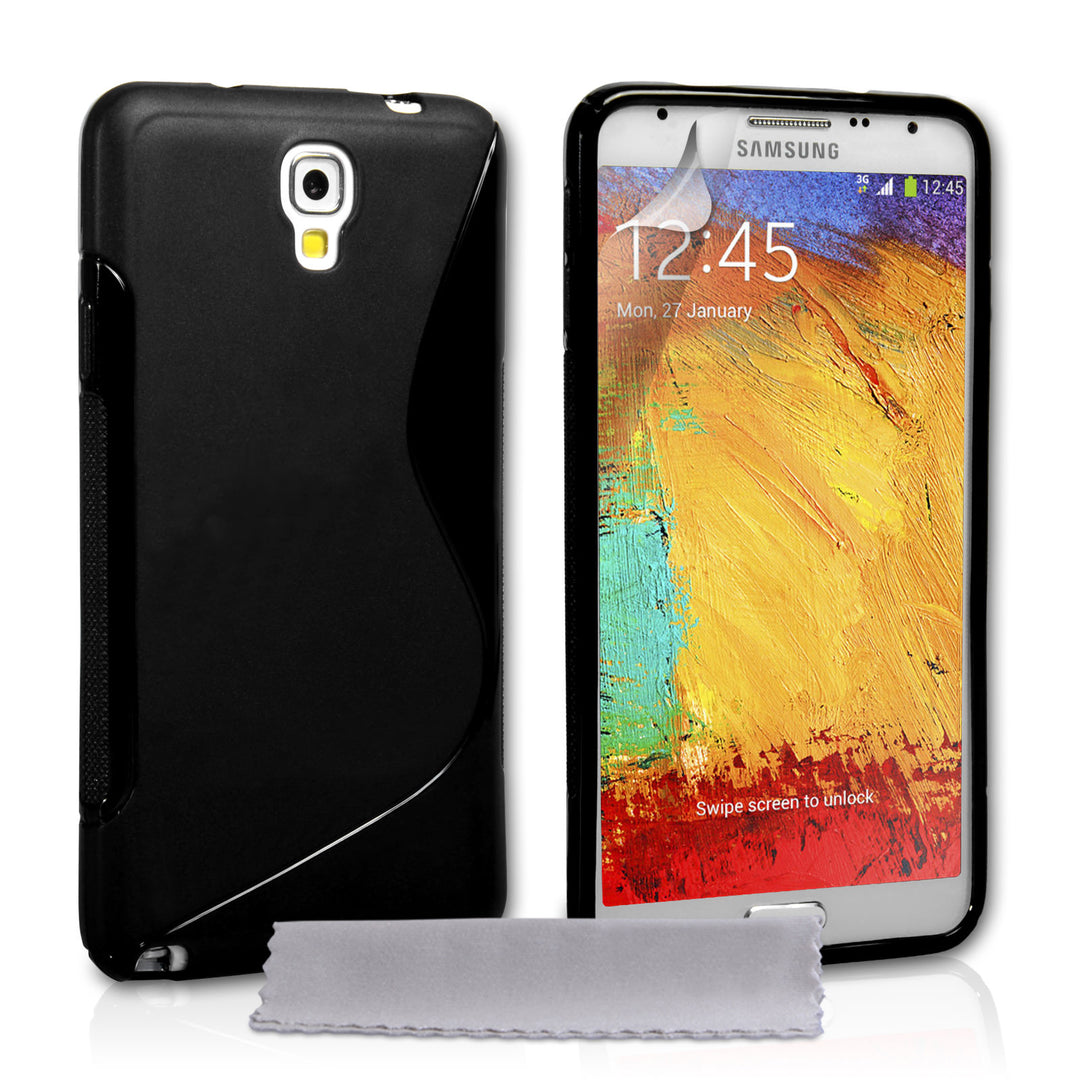 Caseflex Samsung Galaxy Note 3 Neo Silicone Gel S-Line Case - Black