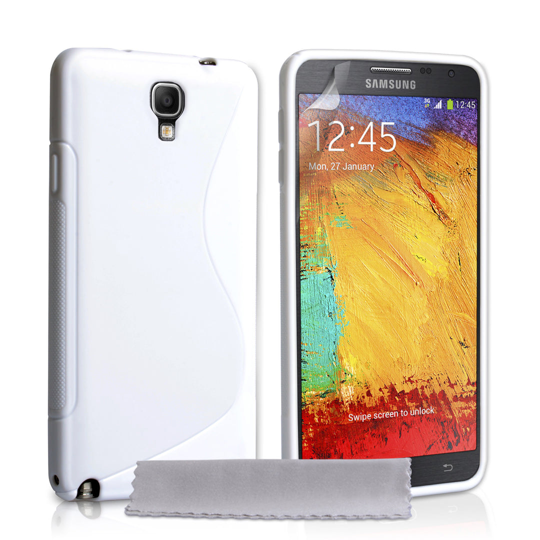 Caseflex Samsung Galaxy Note 3 Neo Silicone Gel S-Line Case - White