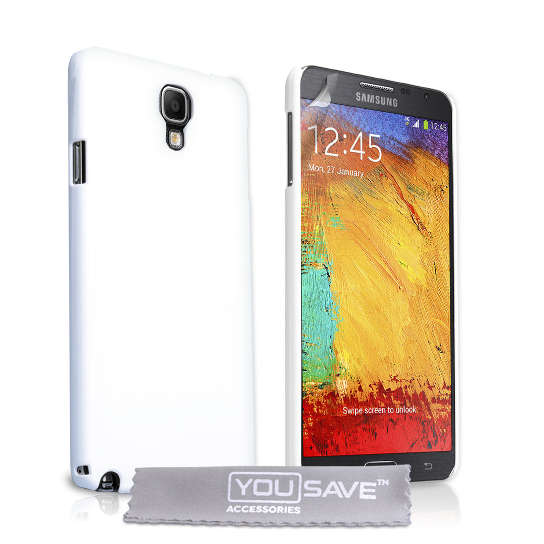 YouSave Accessories Samsung Galaxy Note 3 Neo Hard Hybrid Case - White