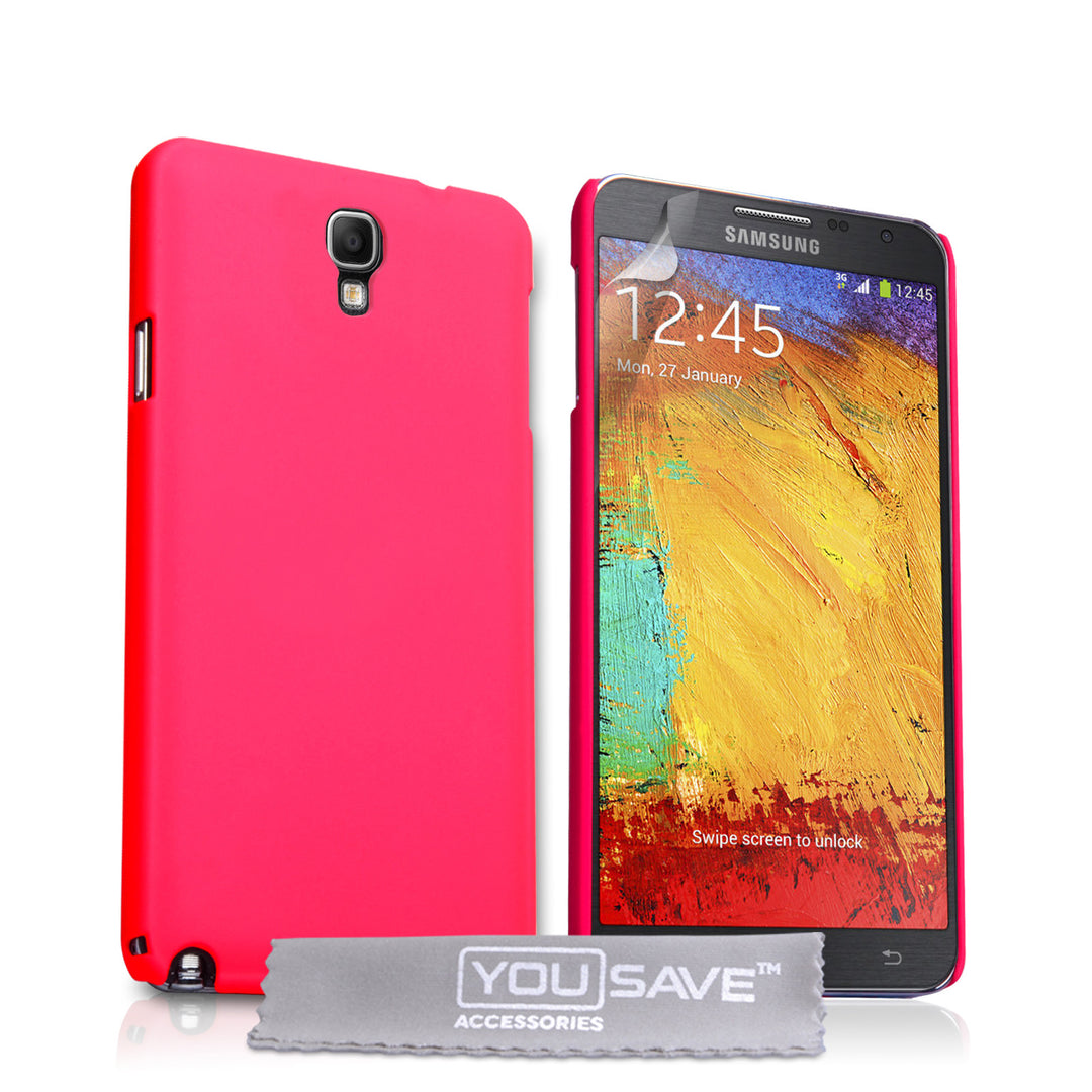 YouSave Samsung Galaxy Note 3 Neo Hard Hybrid Case - Hot Pink