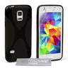 Yousave Accessories Samsung Galaxy S5 Mini Silicone Gel X-Line Case - Black