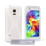 YouSave Samsung Galaxy S5 Mini Silicone Gel X-Line Case - White