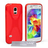 Yousave Accessories Samsung Galaxy S5 Mini Silicone Gel X-Line Case - Red