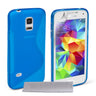 Caseflex Samsung Galaxy S5 Mini Silicone Gel S-Line Case - Blue