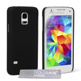 YouSave Accessories Samsung Galaxy S5 Mini Hard Hybrid Case - Black