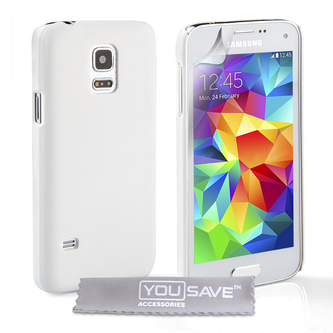 YouSave Accessories Samsung Galaxy S5 Mini Hard Hybrid Case - White