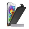Caseflex Samsung Galaxy S5 Mini Real Leather Flip Case - Black