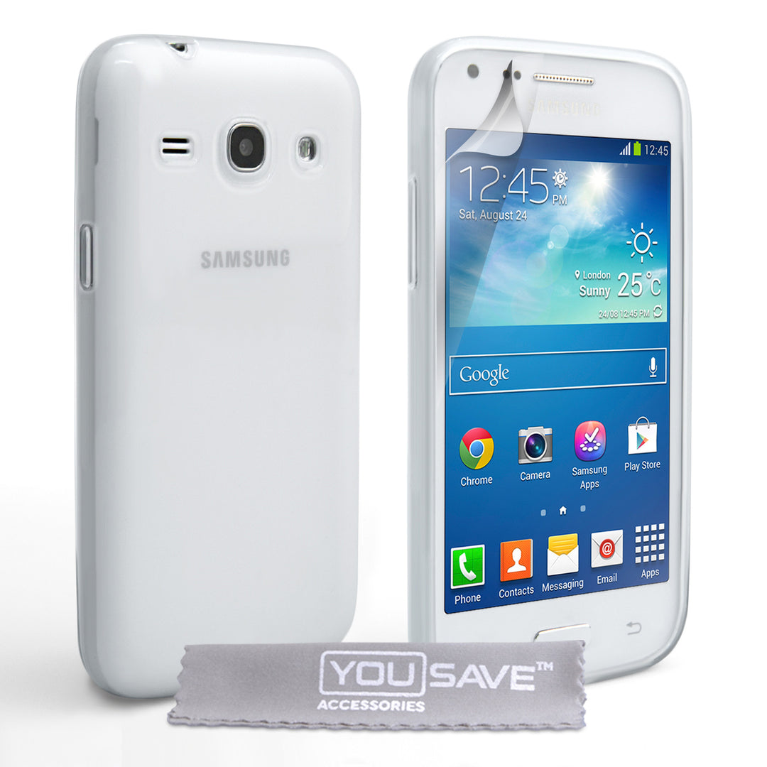 YouSave Accessories Samsung Galaxy Core Plus Silicone Gel Case - Clear