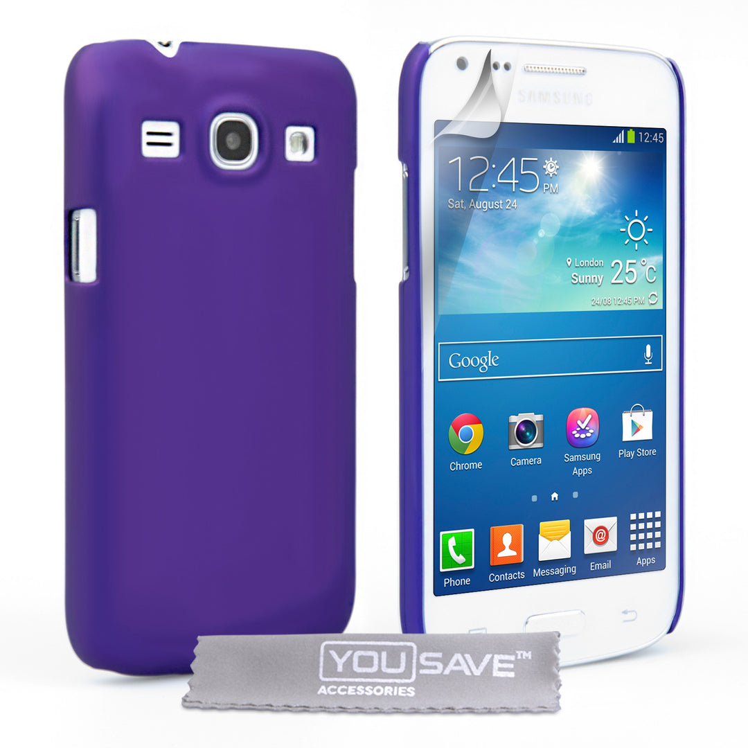 YouSave Accessories Samsung Galaxy Core Plus Hard Hybrid Case - Purple
