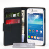 Yousave Accessories Samsung Galaxy Core Plus Leather-Effect Wallet Case - Black