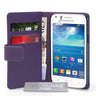 Yousave Accessories Samsung Galaxy Core Plus Leather-Effect Wallet Case - Purple