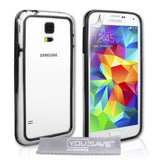 YouSave Accessories Samsung Galaxy S5 Bumper Case - Clear/Black