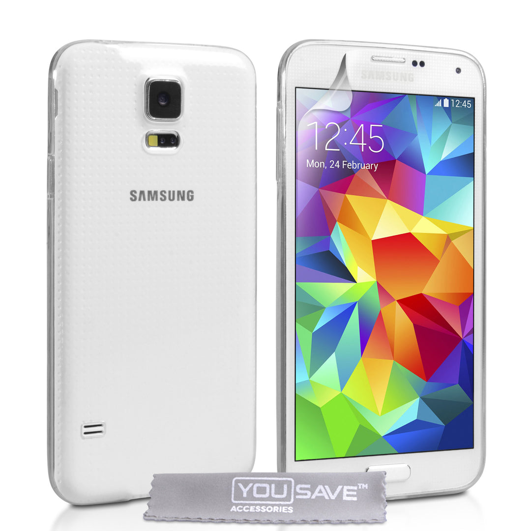 YouSave Accessories Samsung Galaxy S5 0.6mm Clear Gel Case