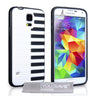 Yousave Accessories Samsung Galaxy S5 Piano Gel Case - Black