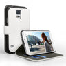 Yousave Accessories Samsung Galaxy S5 PU Wallet Stand Case – White