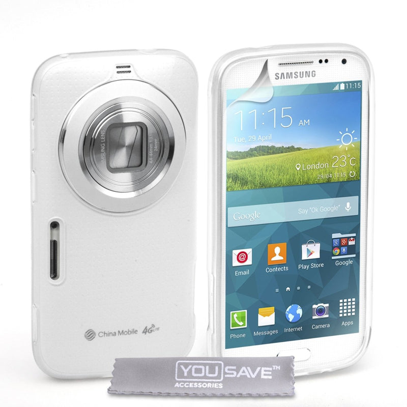 Yousave Accessories Samsung Galaxy Z Koom Silicone Gel Case - Clear - Mobile Madhouse