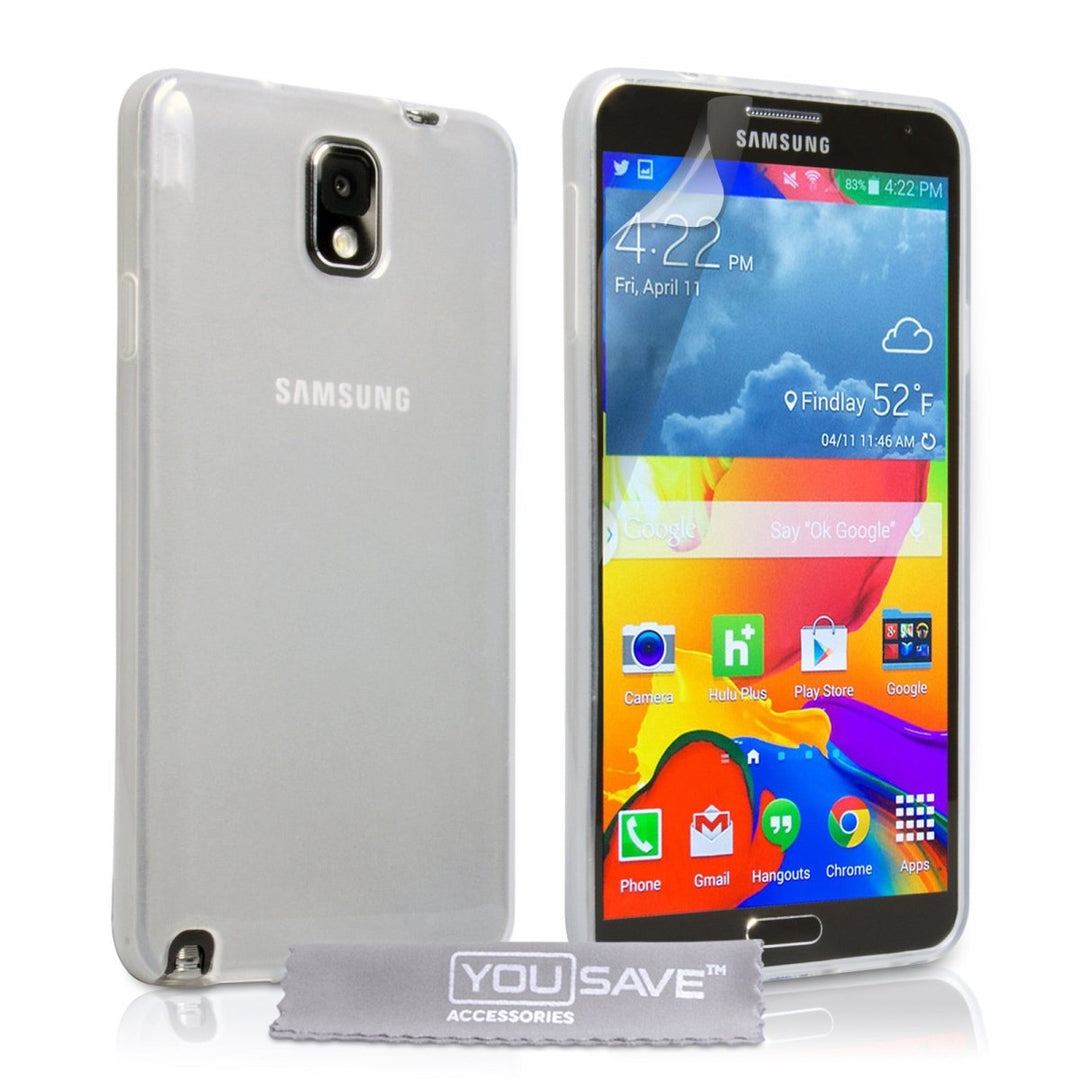 Yousave Accessories Samsung Galaxy Note 4 Silicone Gel Case - Clear - Mobile Madhouse