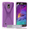 Yousave Accessories Samsung Galaxy Note 4 Silicone Gel X-Line Case - Purple