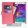 Yousave Accessories Samsung Galaxy Note 4 Leather-Effect Wallet Case - Hot Pink