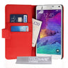 Yousave Accessories Samsung Galaxy Note 4 Leather-Effect Wallet Case - Red