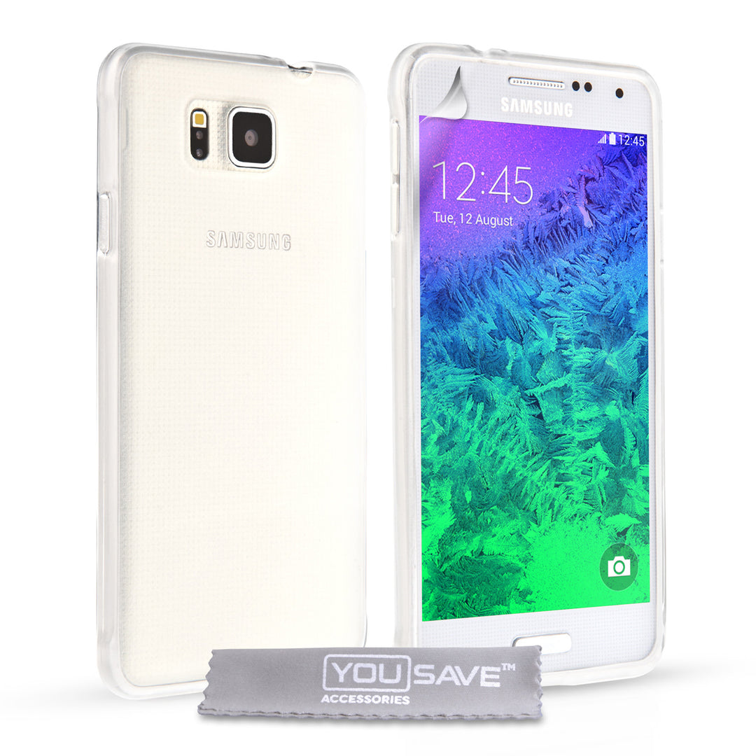YouSave Accessories Samsung Galaxy Alpha Silicone Gel Case - Clear