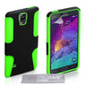 Samsung Galaxy Note 4 Tough Mesh Combo Gel Case - Green-Black
