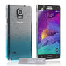 Samsung Galaxy Note 4 Raindrop Hard Case - Blue-Clear