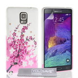 Yousave Accessories Samsung Galaxy Note 4 Floral Bee Silicone Gel Case - Mobile Madhouse