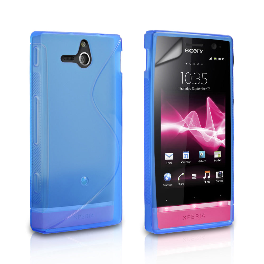 Caseflex Sony Xperia U S-Line Gel Case - Blue
