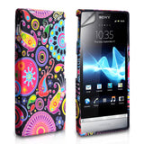 YouSave Accessories Sony Xperia P Floral Bee Silicone Gel Case