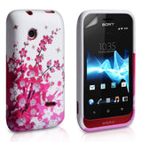 YouSave Accessories Sony Xperia Tipo Floral Bee Silicone Gel Case