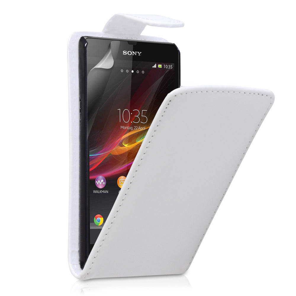 YouSave Accessories Sony Xperia Z Leather Effect Flip Case - White