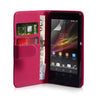 Sony Xperia Z Leather-Effect Wallet Case - Hot Pink