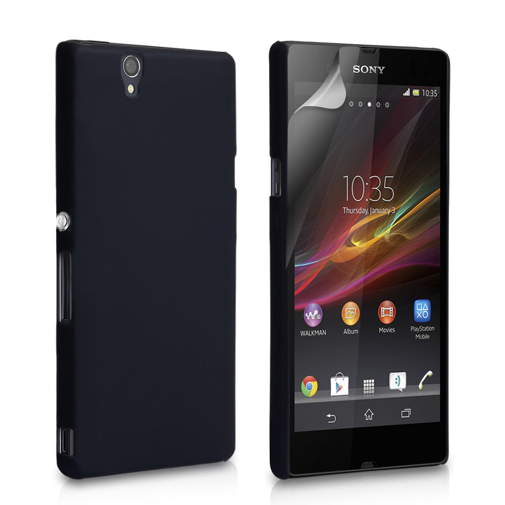 YouSave Accessories Sony Xperia Z Hard Hybrid Case - Black