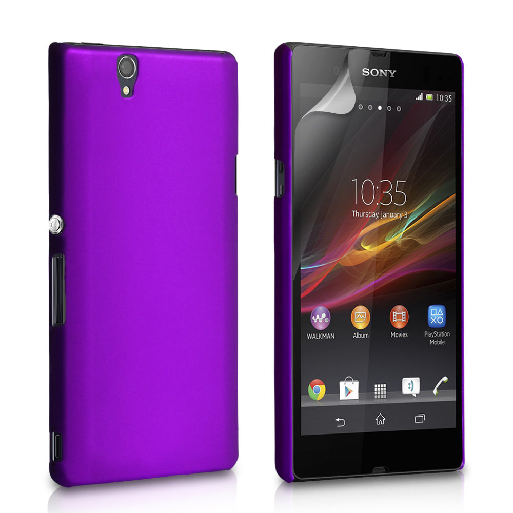 YouSave Accessories Sony Xperia Z Hard Hybrid Case - Purple