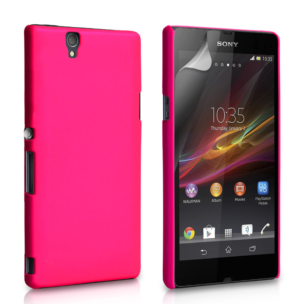 YouSave Accessories Sony Xperia Z Hard Hybrid Case - Hot Pink