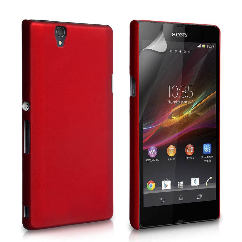 YouSave Accessories Sony Xperia Z Hard Hybrid Case - Red