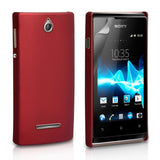 YouSave Accessories Sony Xperia E Hard Hybrid Case - Red