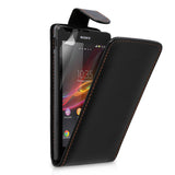 YouSave Accessories Sony Xperia SP Leather-Effect Flip Case - Black