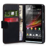 Yousave Accessories Sony Xperia SP Leather Effect Wallet Case - White