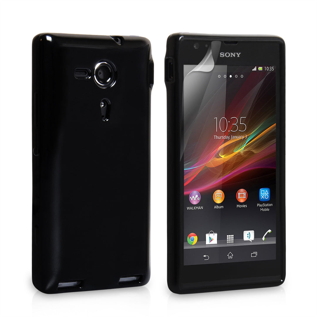 YouSave Accessories Sony Xperia SP Silicone Gel Case - Black